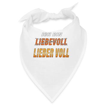 LIEBEVOLL LIEBER VOLL - Bandana - Weiß - Vorne