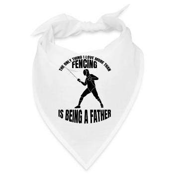 Fechten Geschenk Fechtsport Fechter Fechttraining - Bandana - Weiß - Vorne