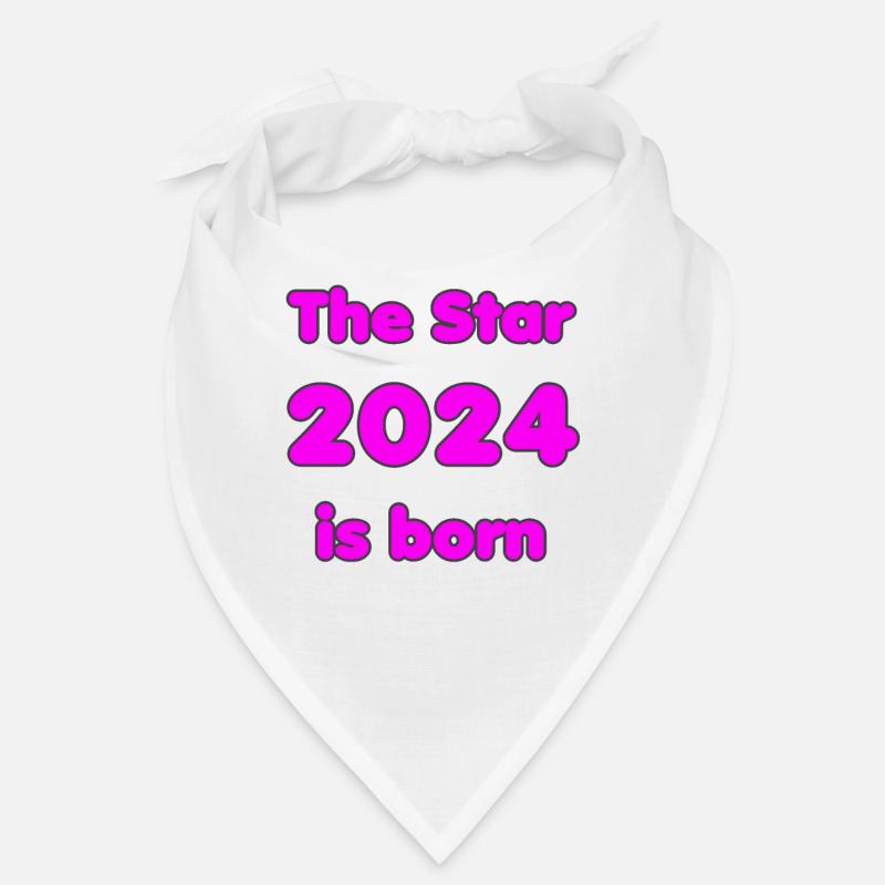 Geburt 2024 - Geschenk - The Star 2024 is born Bandana