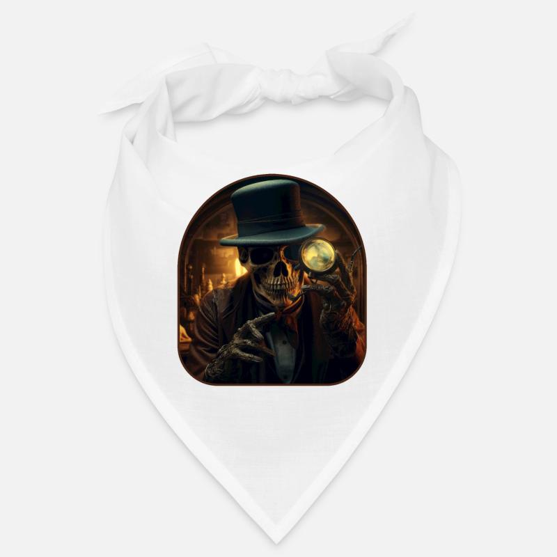 Detective Skeleton Sleuth Rock Bandana