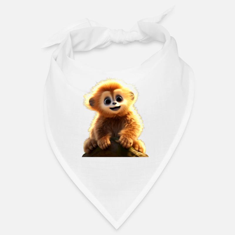 Gibbon Monkey Baby Monkey Little Gibbons Cute Monkey Bandana