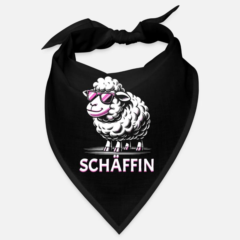 Chef Chefin Schaf Geschenk Schäfin Spruch Bandana