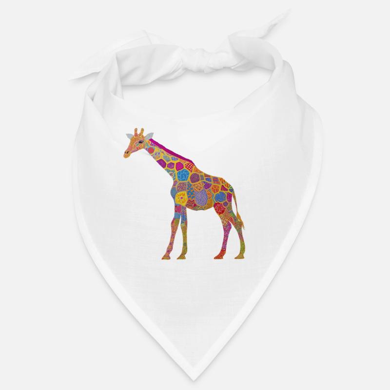 Colorful Giraffe Animal Pattern Kids Gift Bandana