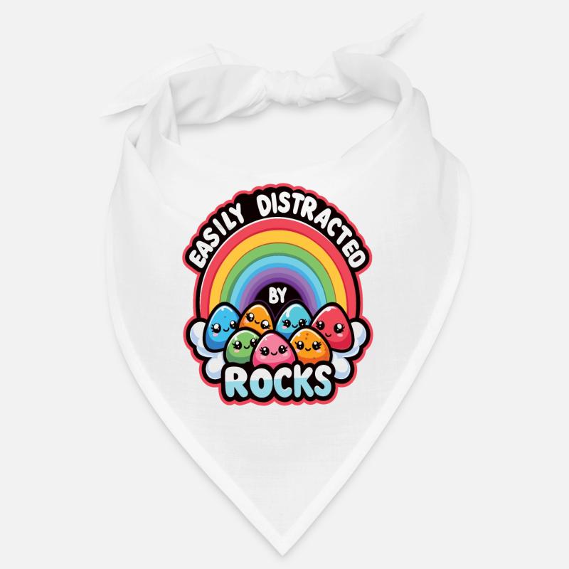 Easily Distracted By Rocks Bandana
