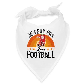 Ich kann nicht Fußball haben - Bandana - Weiß - Vorne