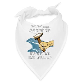 HAMMER AMBOSS PAPA UND SCHMIED - Bandana - Weiß - Vorne