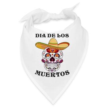 DIA DE LOS MUERTOS - Bandana - Weiß - Vorne