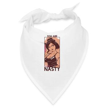 Du bist gemein, Anime-Frau - Bandana - Weiß - Vorne