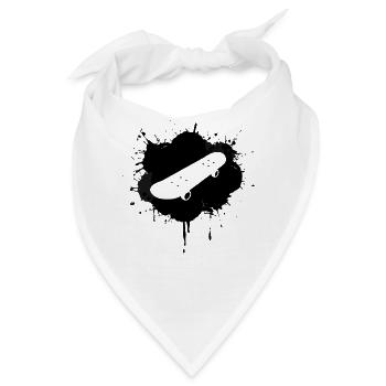 Skateboard - Bandana - Weiß - Vorne
