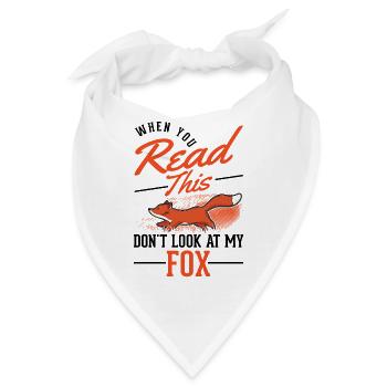 Fuchs Geschenk Rotfuchs - Bandana - Weiß - Vorne