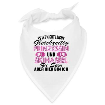 Prinzessin und Skihaserl - Bandana - Weiß - Vorne