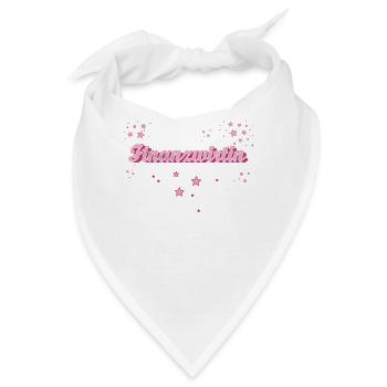 Finanzamt Abschluss-Geschenk Finanzwirtin - Bandana - Weiß - Vorne