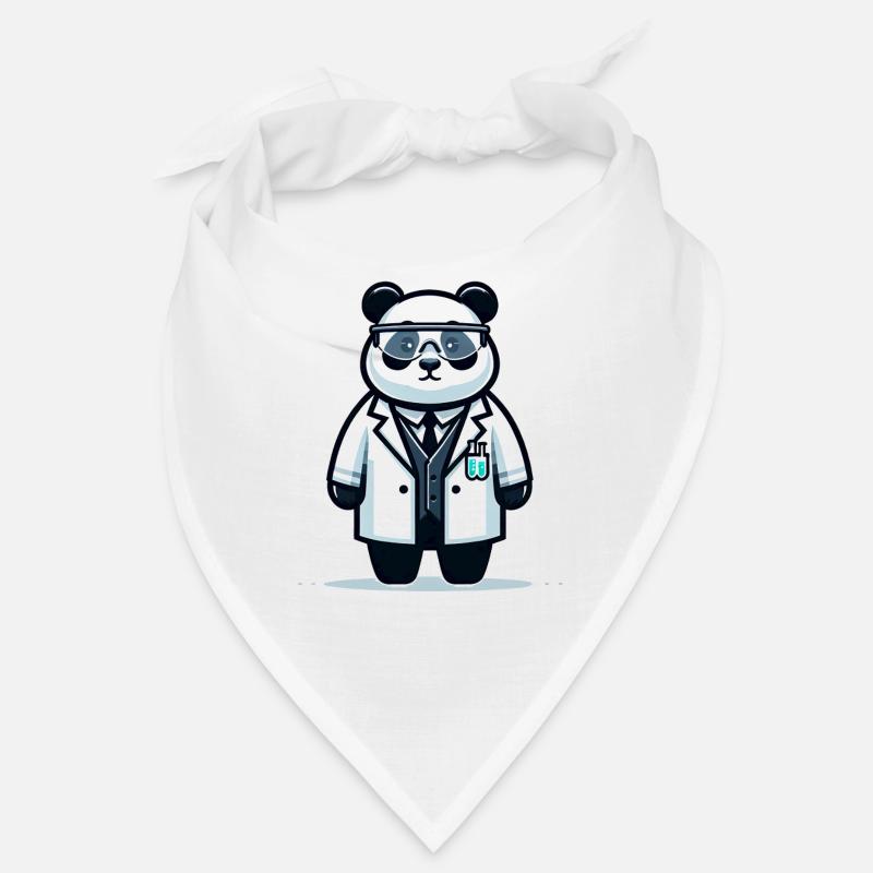 Cute Panda Scientist Bandana