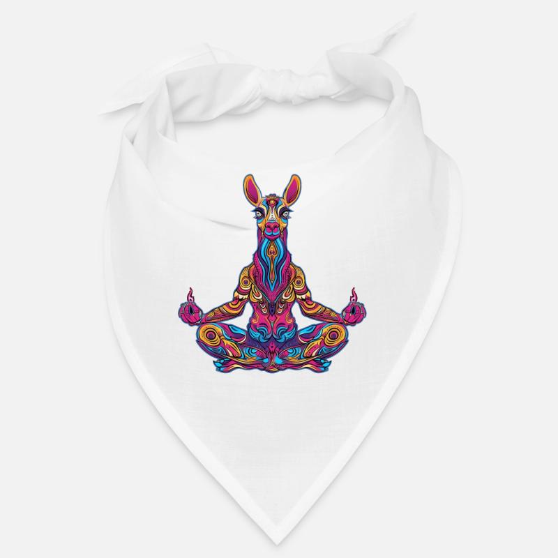 Llama Alpaca Trippy Psychedelic Gift Bandana