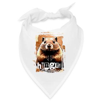 Hungriger Nager - Bandana - Weiß - Vorne