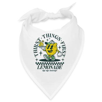 Thirst things first - Lemonade - Bandana - Weiß - Vorne
