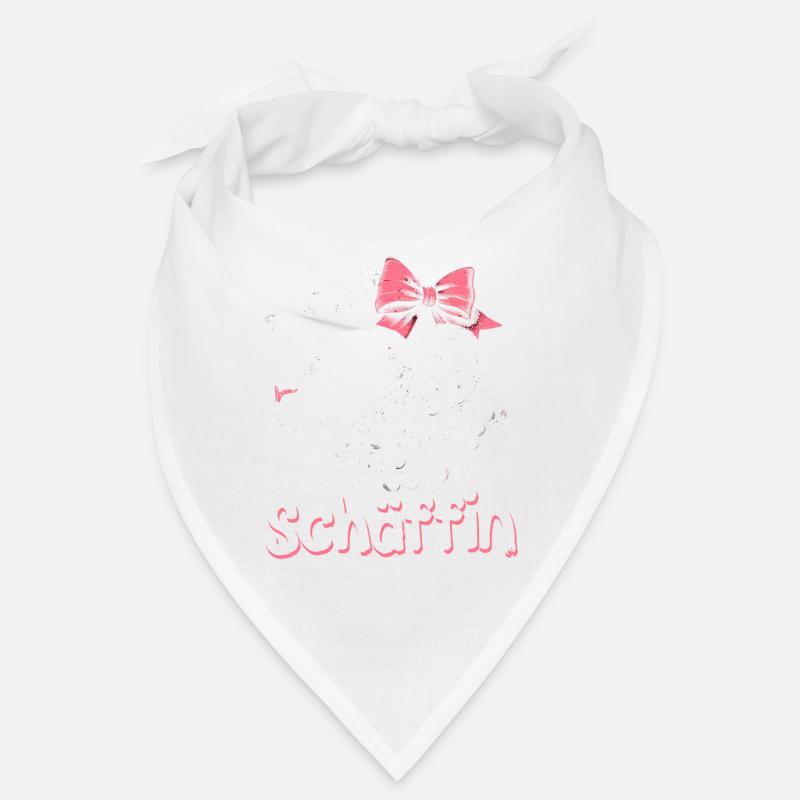 Chef Chefin Schaf Geschenk Schäfin Spruch - Bandana - Weiß