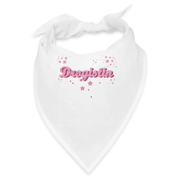 Apotheker Abschluss-Geschenk Drogistin - Bandana - Weiß - Vorne