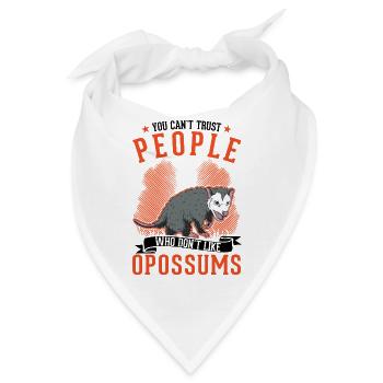 Opossum Geschenk Possum Beutelratte - Bandana - Weiß - Vorne
