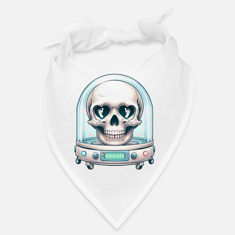 Tiny Miracles Skull Tee NICU Mom's Stärke und Bandana