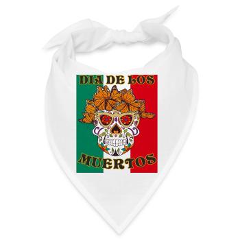DIA DE LOS MUERTOS - Bandana - Weiß - Vorne