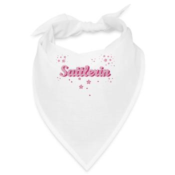 Polsterer Abschluss-Geschenk Sattlerin - Bandana - Weiß - Vorne