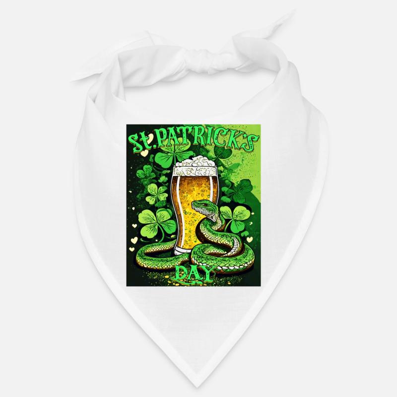 JOUR DE LA SAINT-PATRICK SERPENT BIÈRE TRÈFLE Bandana