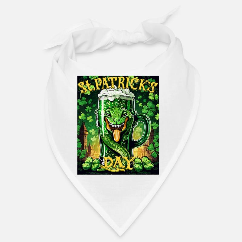 JOUR DE LA SAINT-PATRICK SERPENT BIÈRE TRÈFLE Bandana
