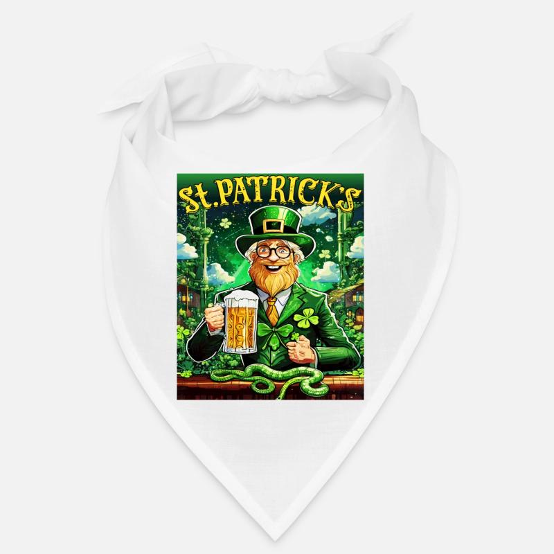 JOUR DE LA SAINT-PATRICK SERPENT BIÈRE TRÈFLE Bandana