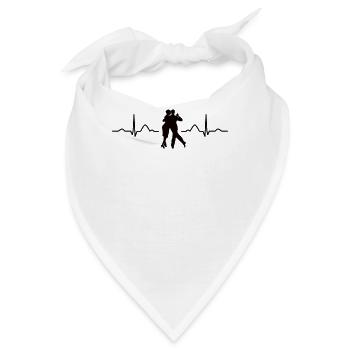 Tango Argentino Heartbeat Tango Vals - Bandana - Weiß - Vorne