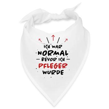 Pfleger Spruch Pflegekraft Lustig Pfleger Geschenk - Bandana - Weiß - Vorne