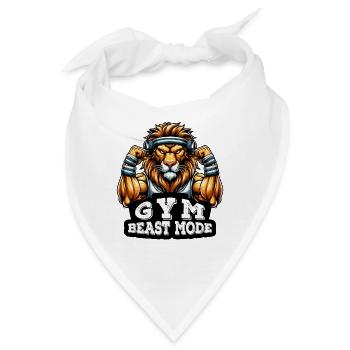Lion's Roar Gym Hymne - Bandana - Weiß - Vorne