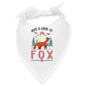 Fuchs Geschenk Rotfuchs - Bandana - Weiß - Vorne