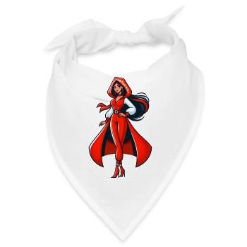 Ded Moroz Snegurotschka russischer Weihnachtsmann - Bandana - Weiß - Vorne