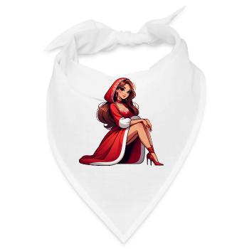Ded Moroz Snegurotschka russischer Weihnachtsmann - Bandana - Weiß - Vorne