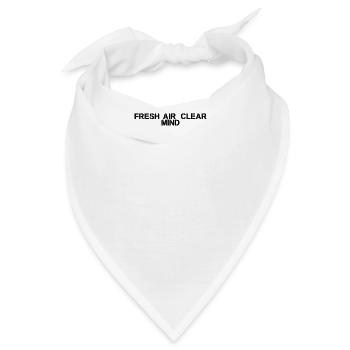 Wandern - Fresh Air, Clear Mind - Bandana - Weiß - Vorne