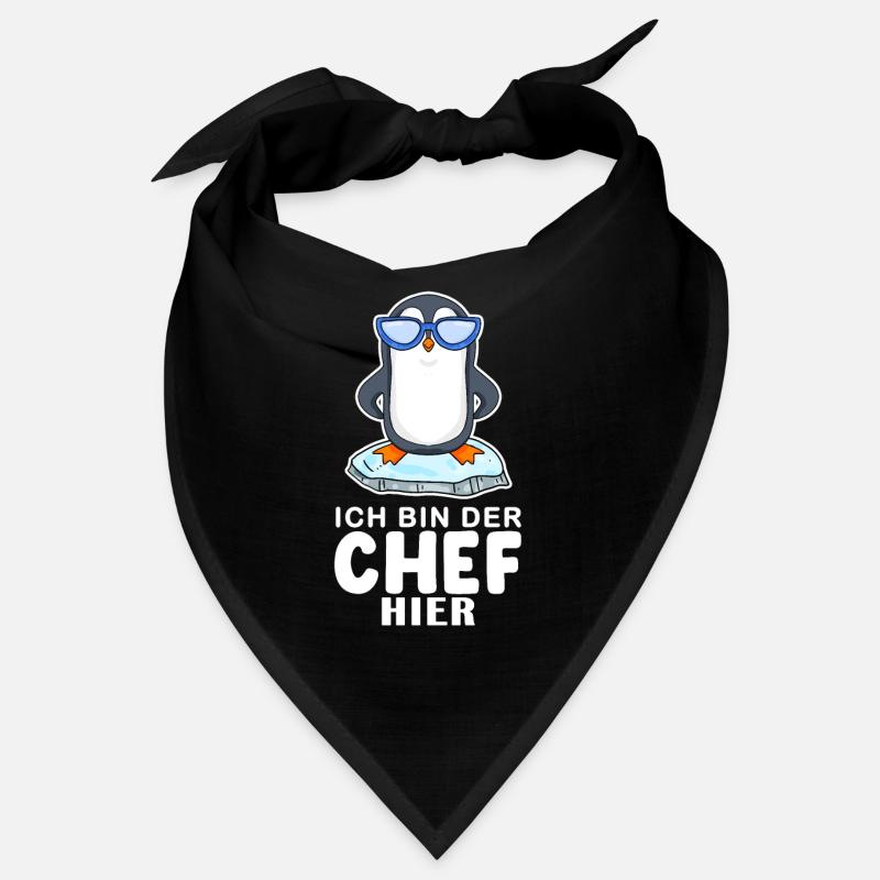 Chef Spruch Anführer Pinguin Motiv Bandana