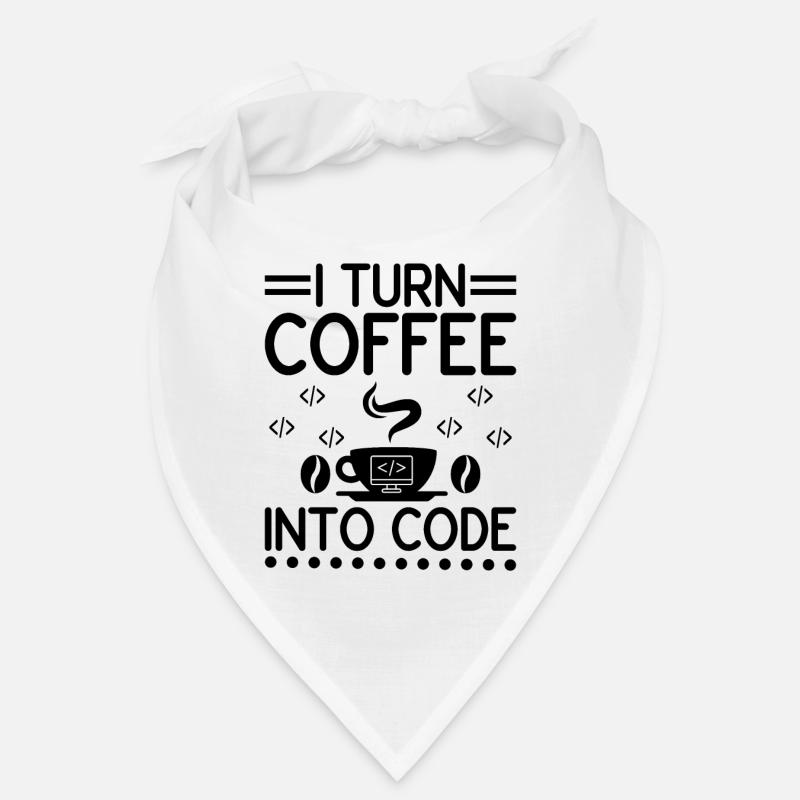 Café Codage Programmeur Codeur Développeur Nerd Coff Bandana