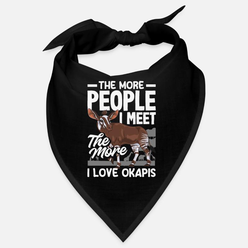 Funny zookeeper okapi lover Bandana