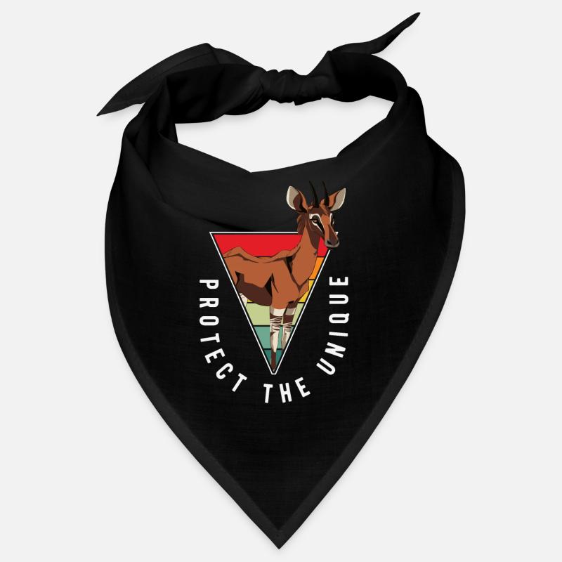 Drôle d’amant d’okapi gardien de zoo Bandana
