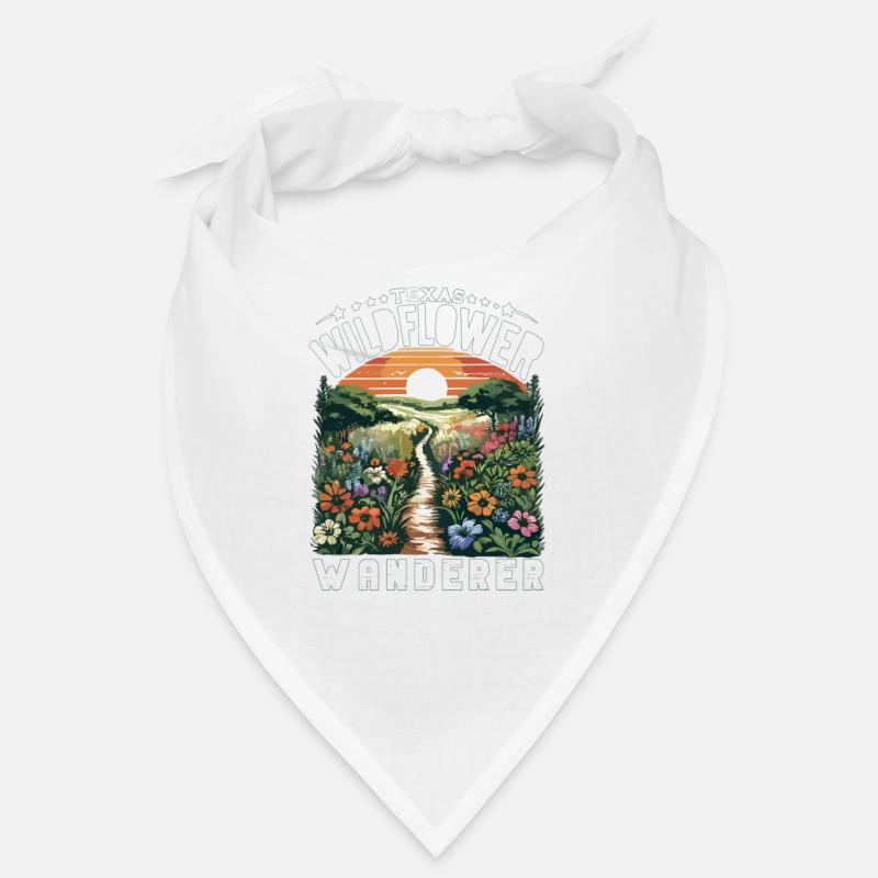 Texas Wildblumen Saison Felder Blumen Texas - Bandana - Weiß