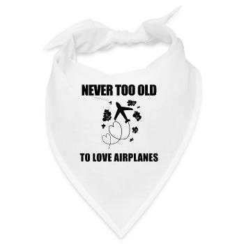 Flugzeug Flugzeuge Motiv Spruch - Bandana - Weiß - Vorne
