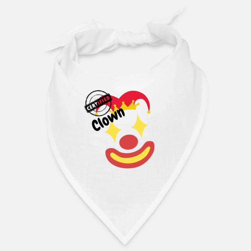 Costume de Clown rieur Carnaval Carnaval timbre Bandana