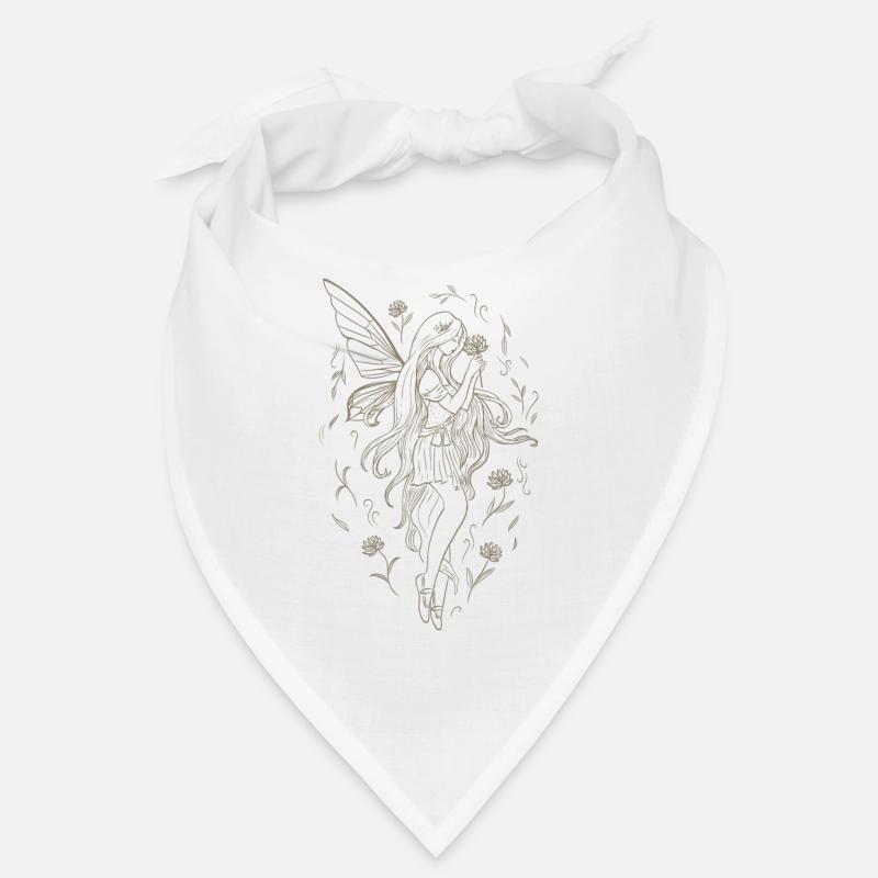 Fée Fairycore Rose Fée Ailes Naturecore Bandana