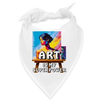 ARTIST MAKES THE PICTURE - Bandana - Weiß - Vorne