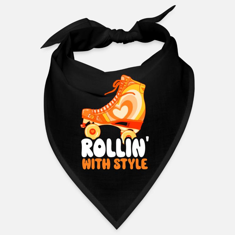 Rollerskates Funny 80er Roller Disco Skating Bandana
