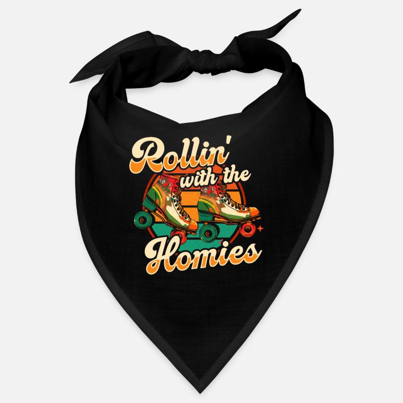 Roller Skates Funny 80s Roller Disco Skating Bandana