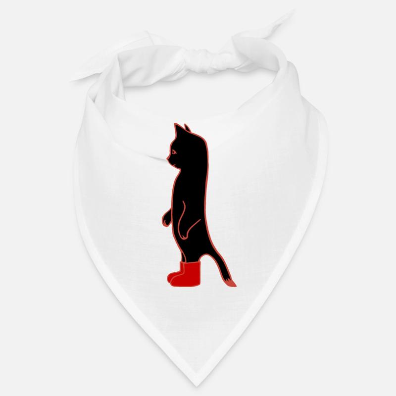 Chat Noir avec Bottes Rouge  Bandana