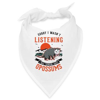 Opossum Geschenk Possum Beutelratte - Bandana - Weiß - Vorne