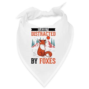 Fuchs Geschenk Rotfuchs - Bandana - Weiß - Vorne